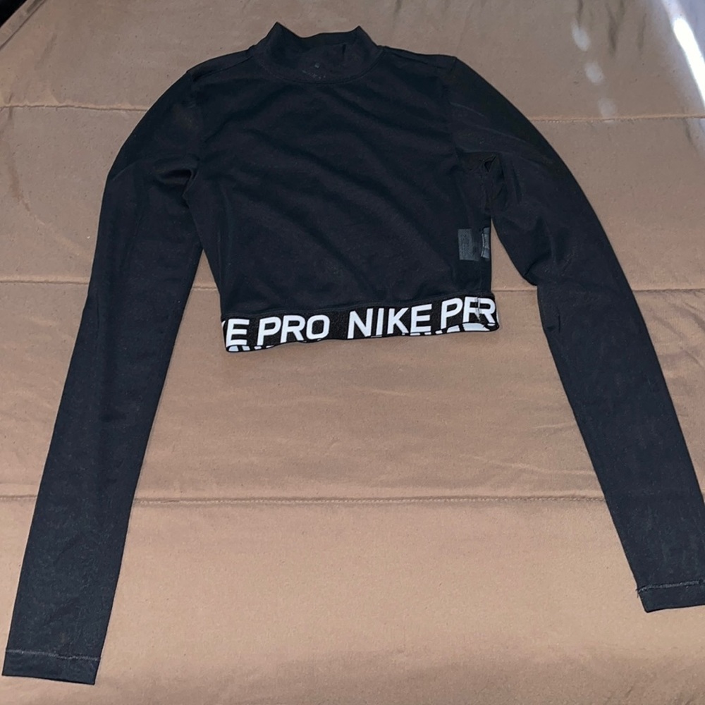 Nike Mesh Black Crop Top
